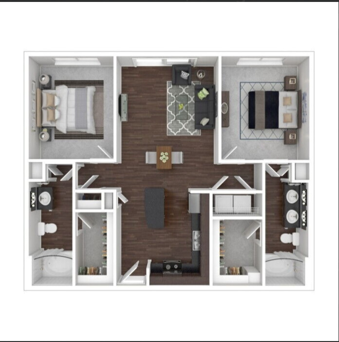 West 7th Apartment Floor Plan